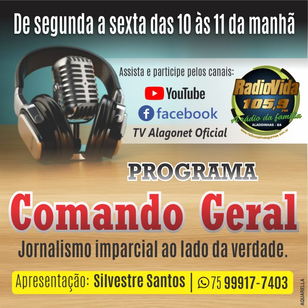 Programa Comando Geral com Silvestre Santos estréia em nova Emissora nesta Sexta-feira (01)
